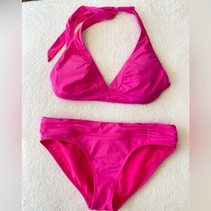 Athleta - pink bikini, both pieces are size small.